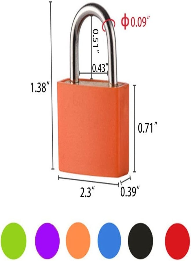 PUTHAK UNEQUETREND Puthak 6 Pcs Suitcase Lock,6 Colors Mini Padlock with Key Home & School Essentials for Suitcase Lock, Backpack and Luggage Lock - Image 2